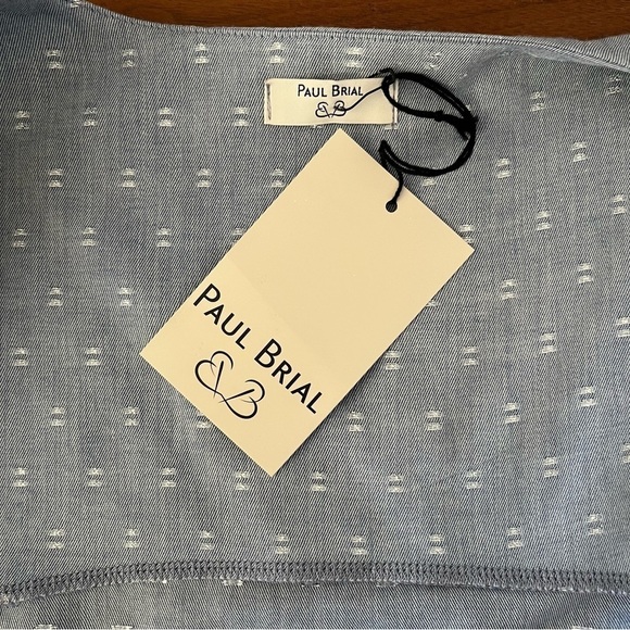 Paul Brial Denim Claire Cold Shoulder Button Down BNWT - Picture 7 of 9